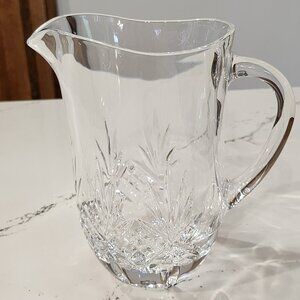 Vintage Lead Crystal Water  Pitcher Royal Crystal Rock Gala Pattern